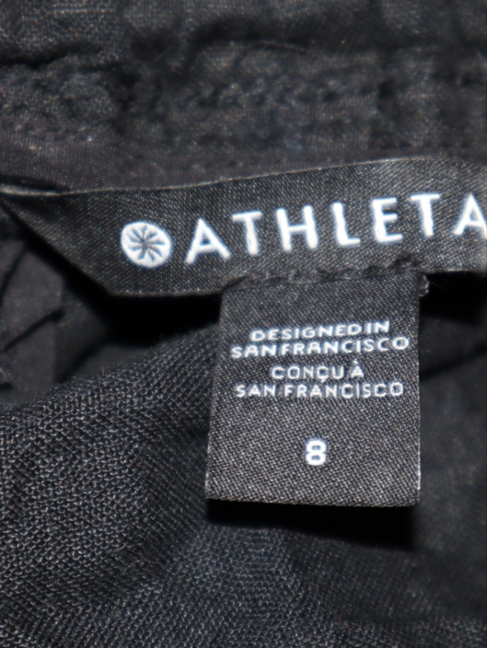 Athleta Cabo Linen Short Size  8 Black - Picture 8 of 10